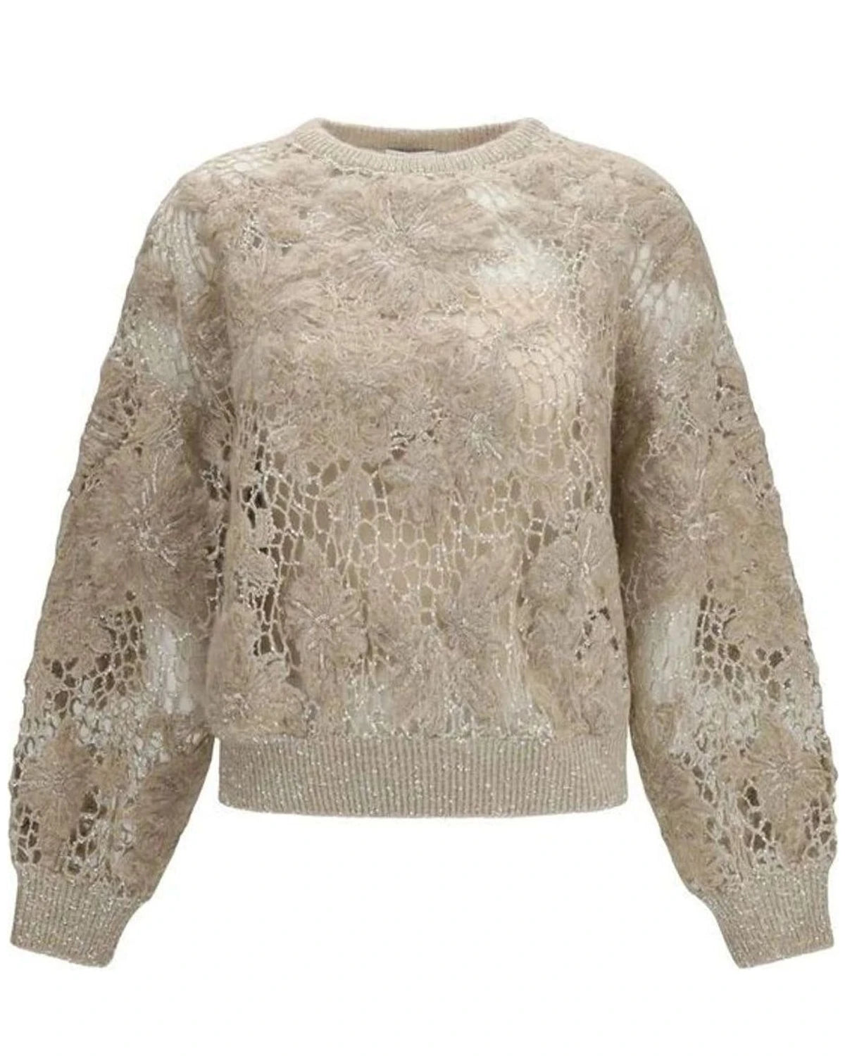 Brunello Cucinelli Beige Mohair Sweater