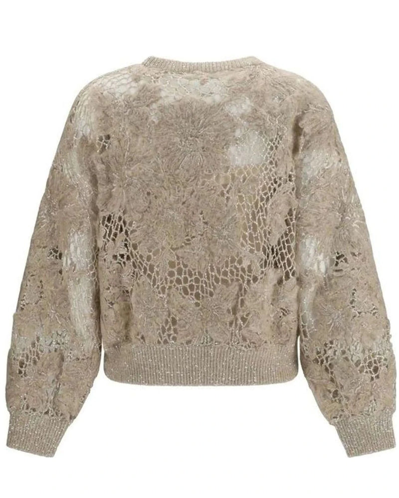 Brunello Cucinelli Sweater in beige, Mohair — view 2