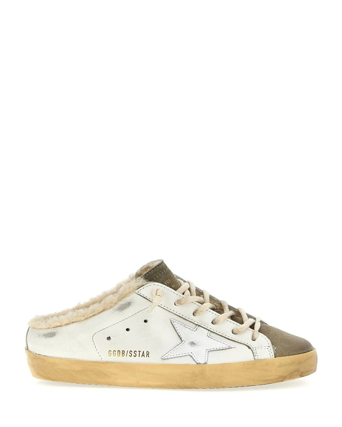 Golden Goose Cowhide Beige Sneakers