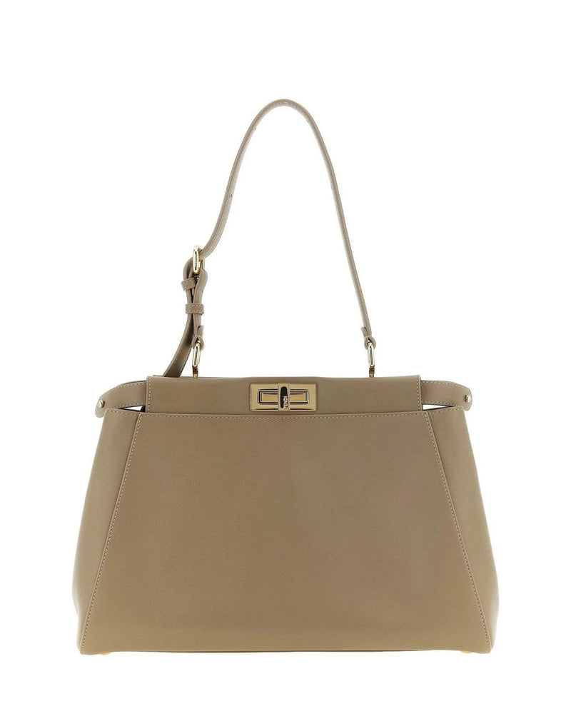 Fendi Shoulder Bag in gray, Calfskin Leather
