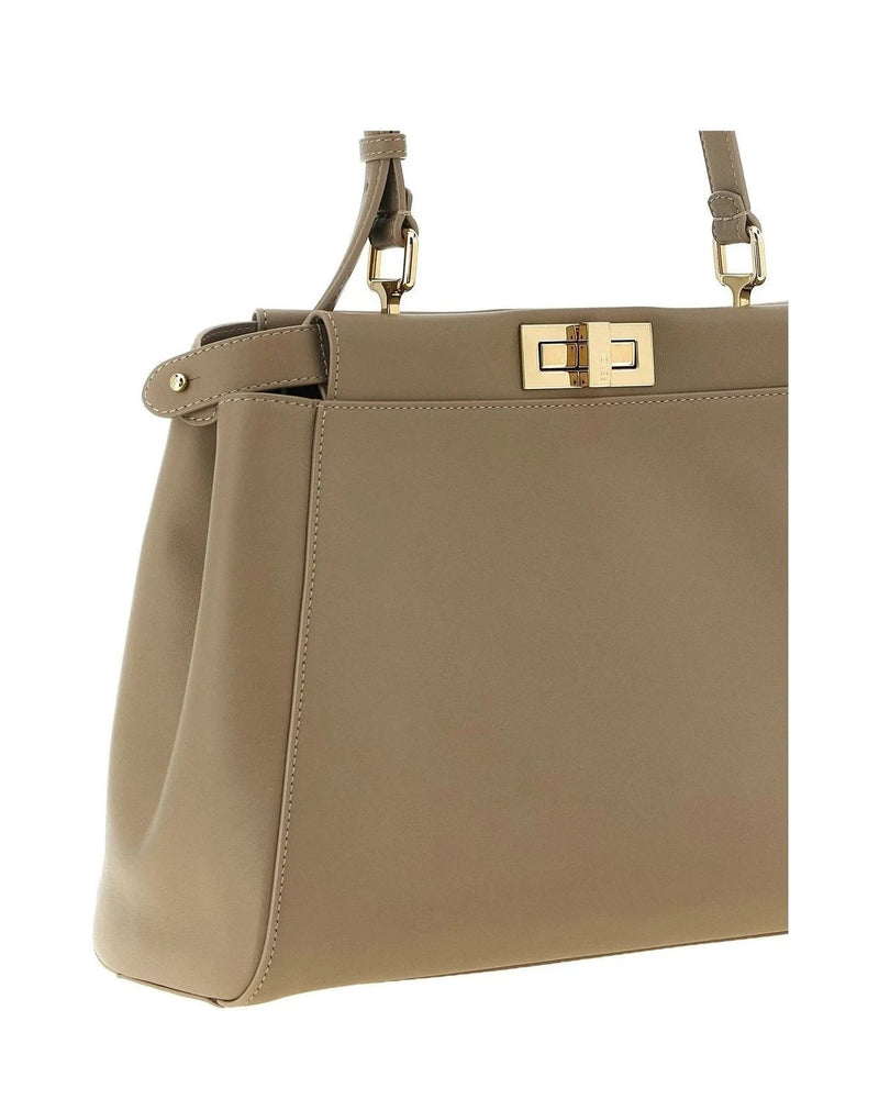 Fendi Shoulder Bag in gray, Calfskin Leather — view 3