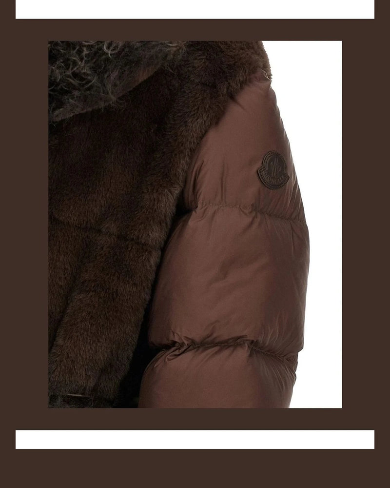 Moncler Puffer Jacket in brown, Polyester — view 5