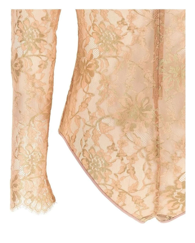 Valentino Garavani Bodysuit in pink, Polyamide — view 4