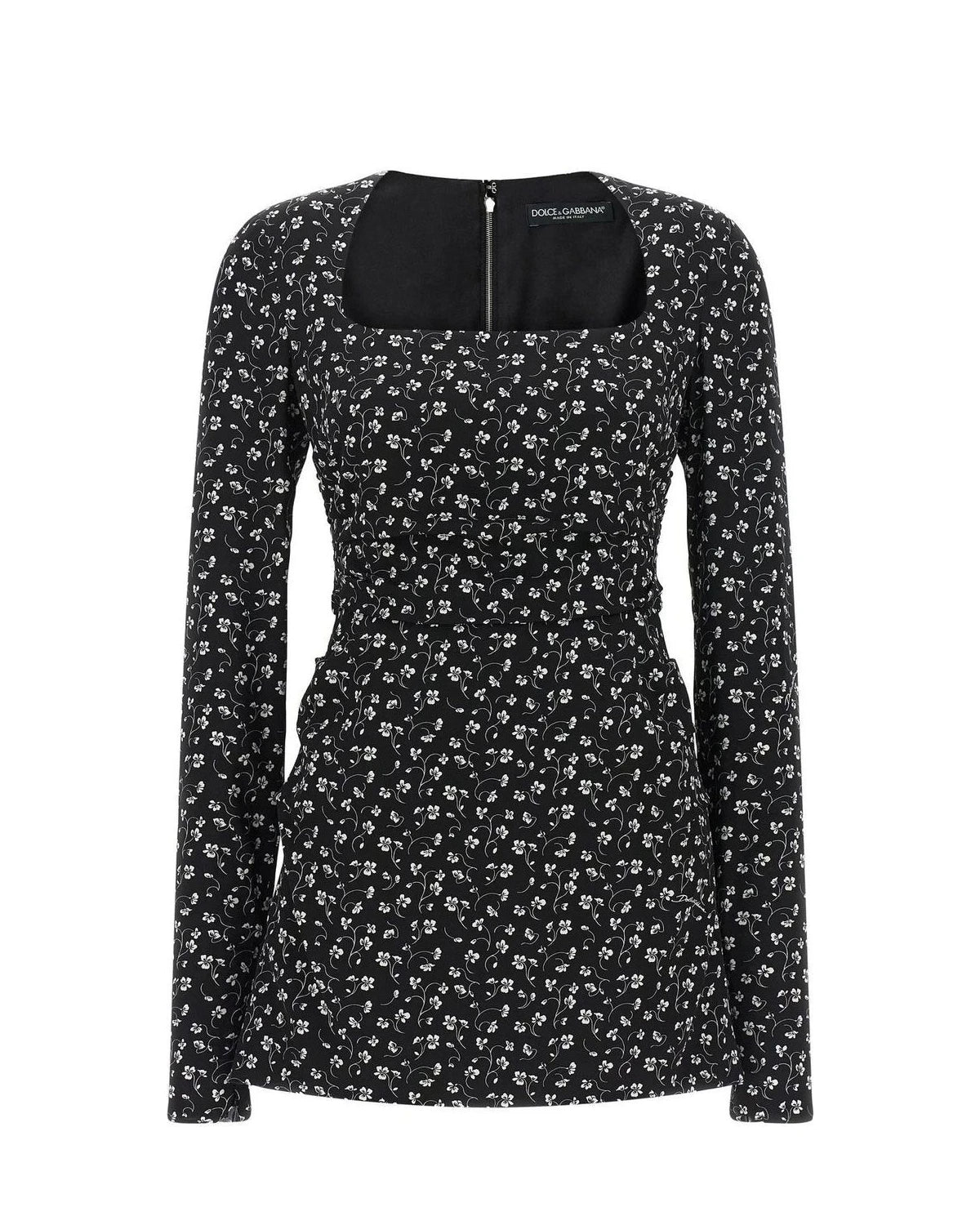 Dolce & Gabbana Black Silk Dress