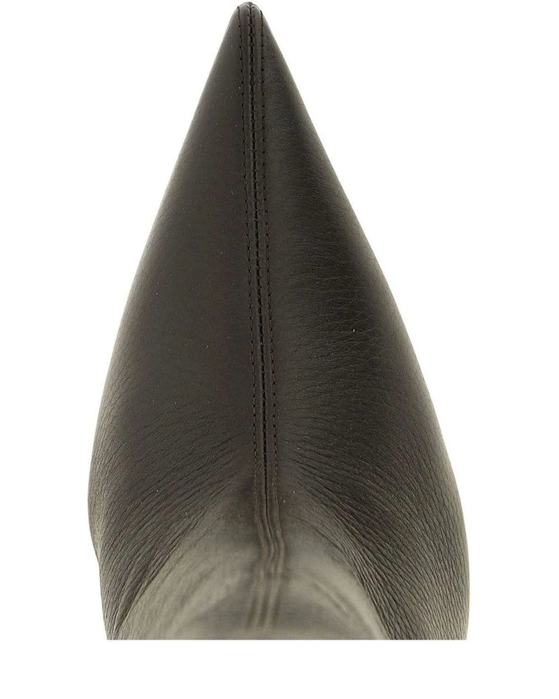 Christian Louboutin Knee High Boots in brown, Deerskin Leather — view 4