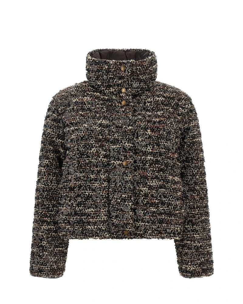 Moncler Bolero Jacket in brown, Polyester