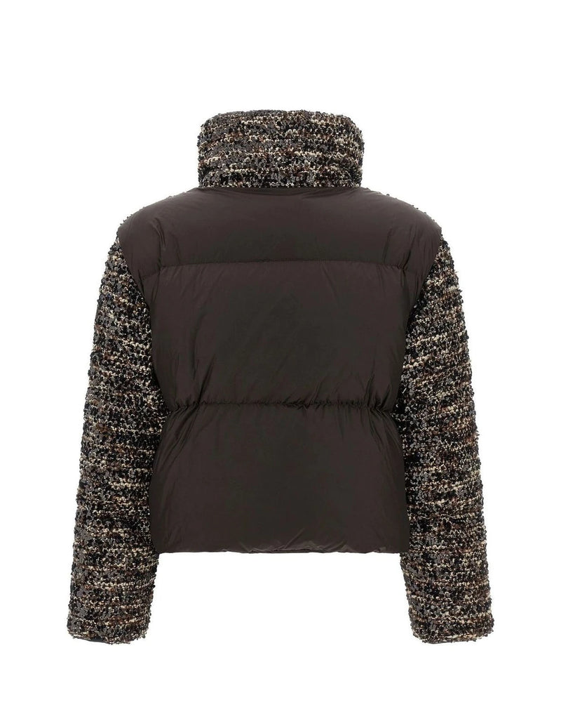 Moncler Bolero Jacket in brown, Polyester — view 3