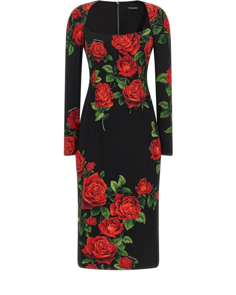 Dolce & Gabbana Dresse in multicolor, Silk