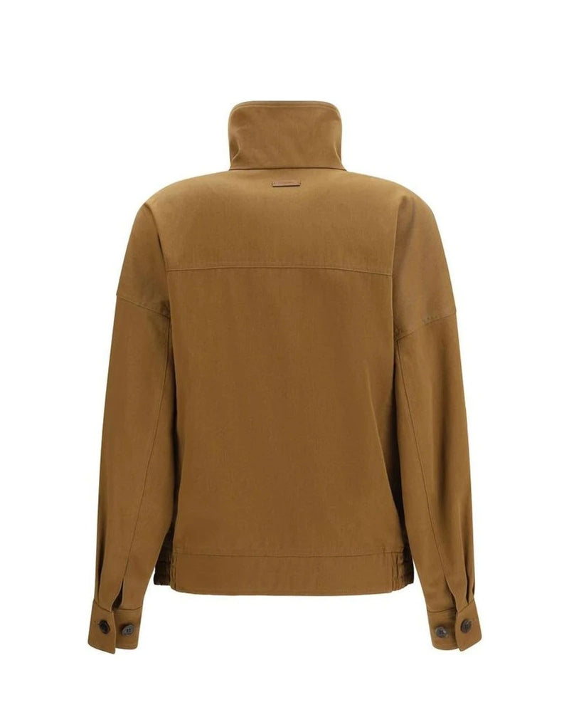 Saint Laurent Bomber Jacket in brown, Cotton — view 2