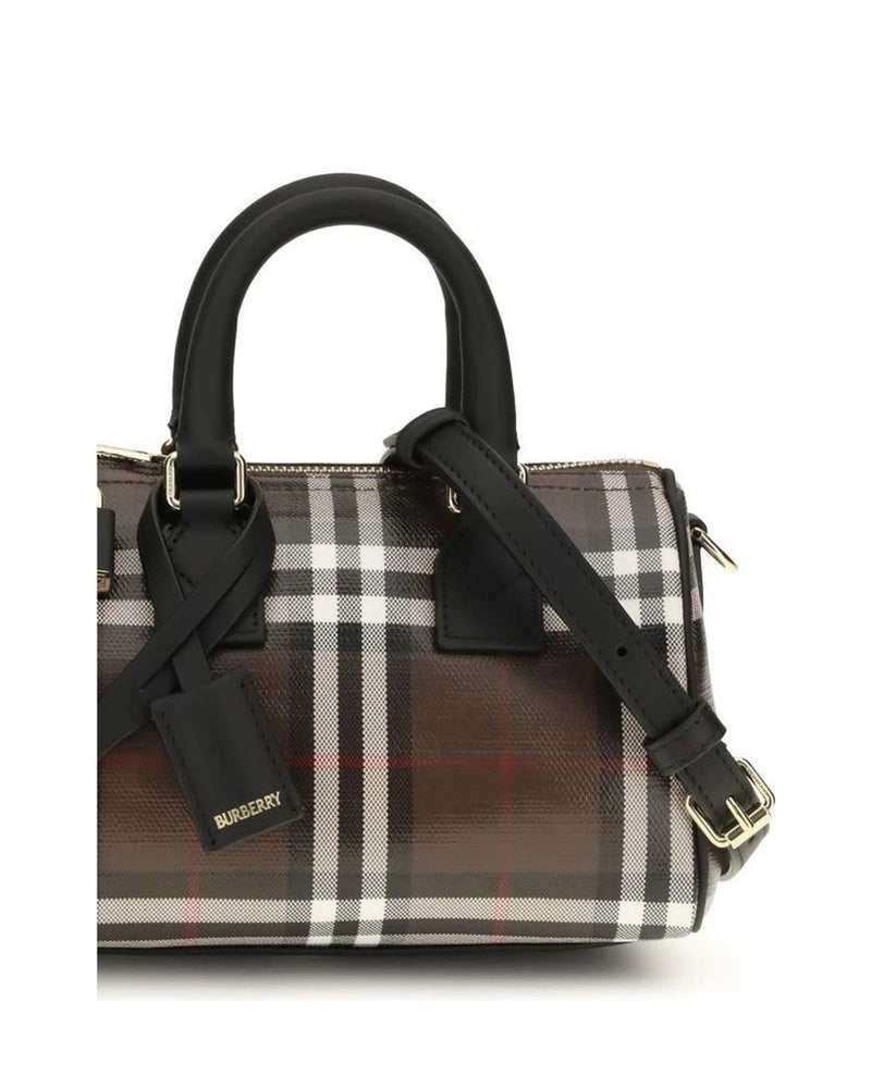 Burberry Satchel Bag in brown, Cotton — view 4