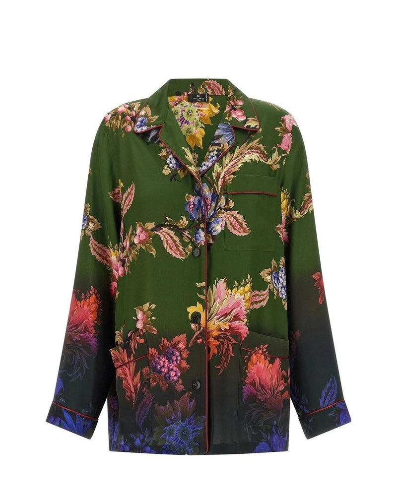 Etro Blouse in green, Polyester