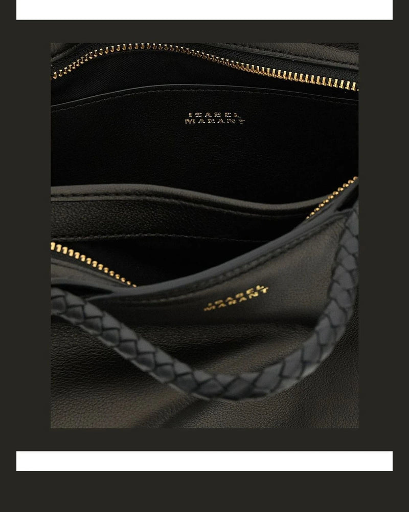 Isabel Marant Satchel Bag in black, Lamb Leather — view 4