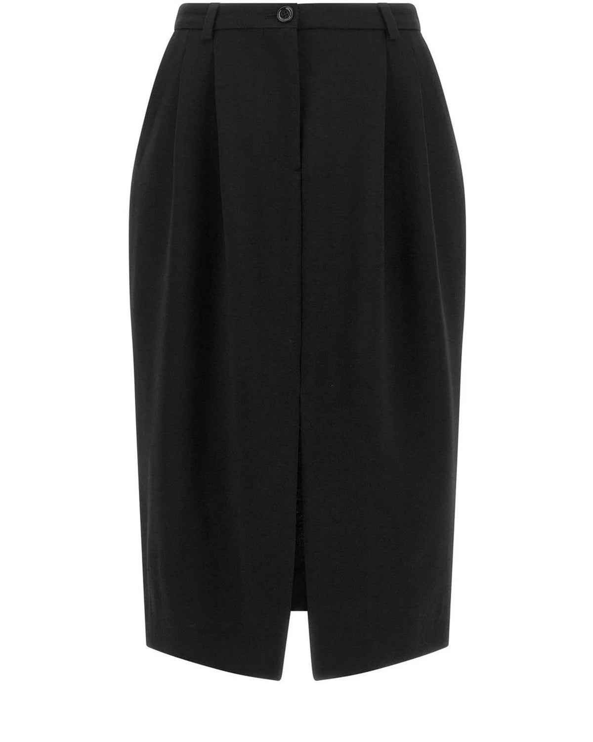 Dolce & Gabbana Black Wool Skirt
