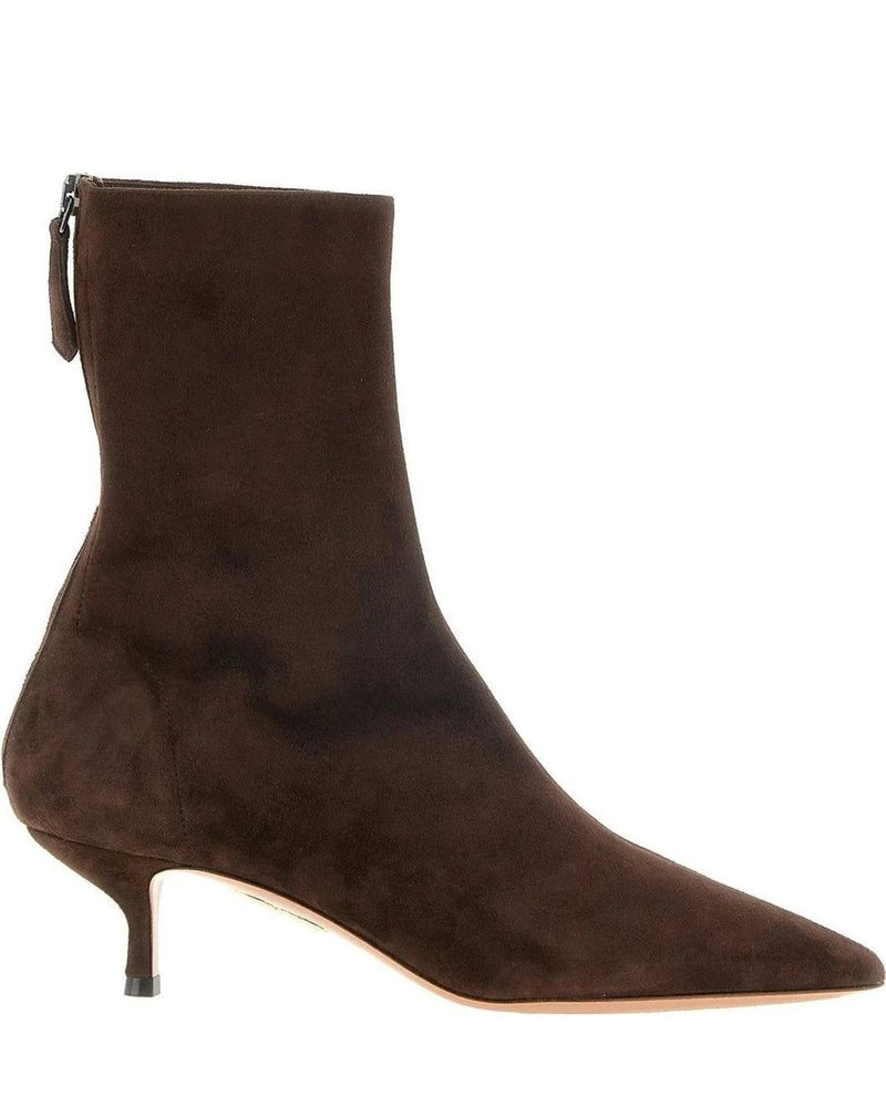 Aquazzura Ankle Boots in brown, Kid Leather