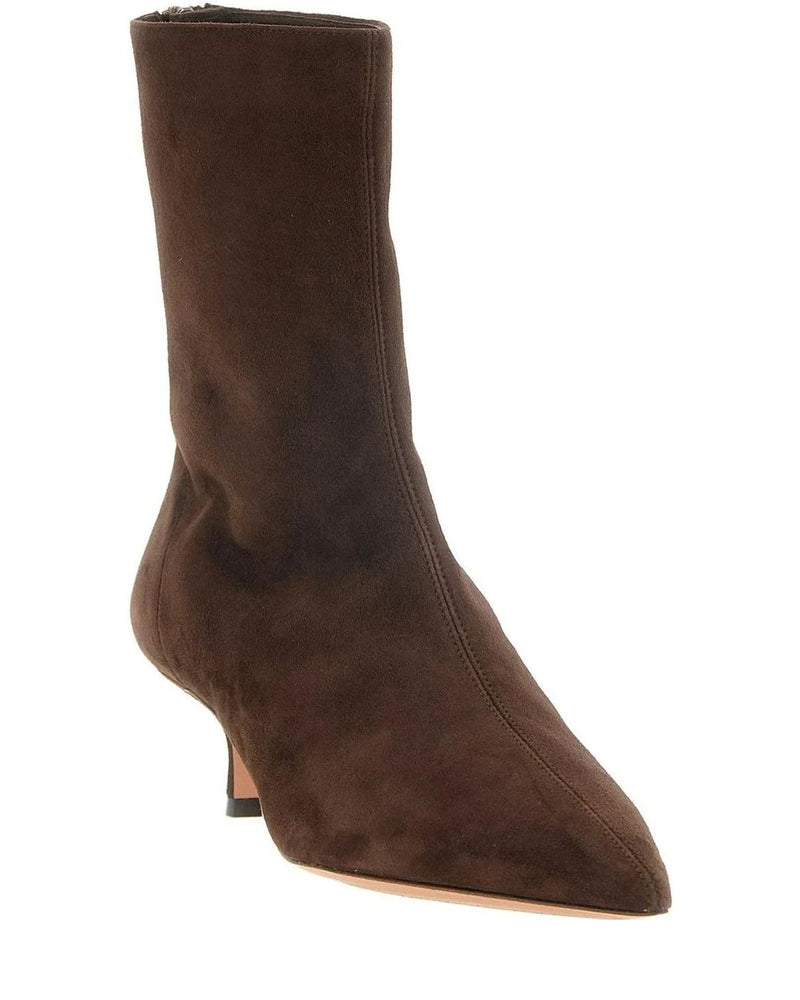 Aquazzura Ankle Boots in brown, Kid Leather — view 2