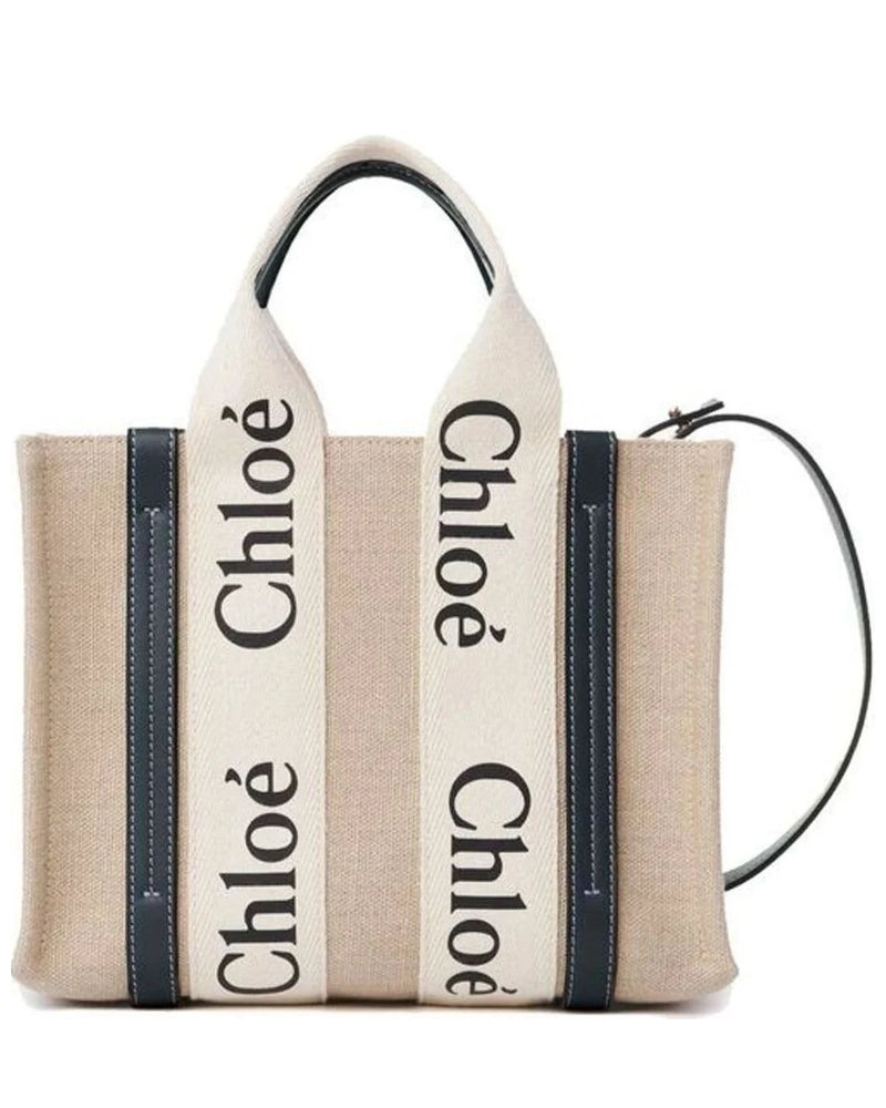 Chloé Tote Bag in beige, Linen