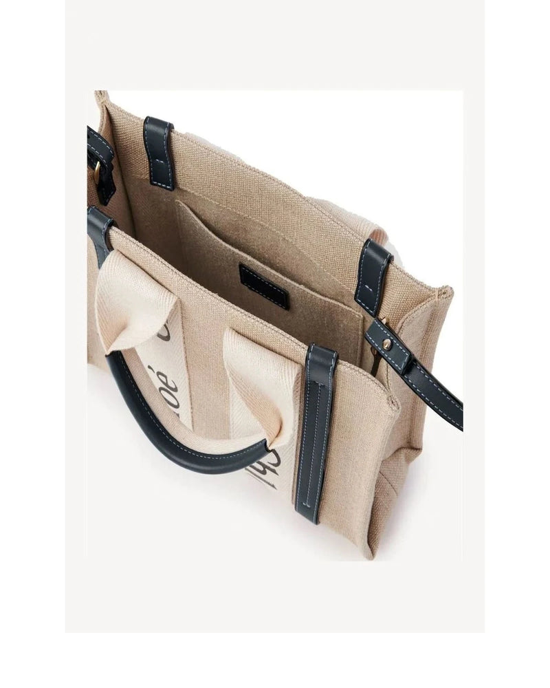 Chloé Tote Bag in beige, Linen — view 2