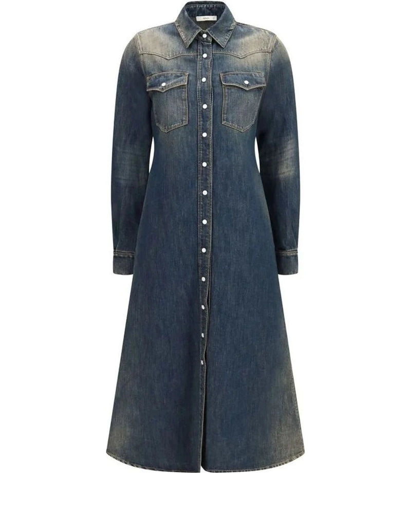 Fendi Dresse in blue, Cotton