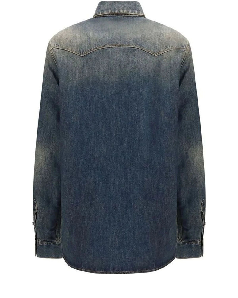 Fendi Dress Shirt in blue, Cotton — view 2
