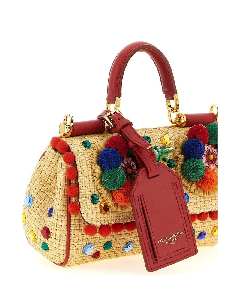 Dolce & Gabbana Satchel Bag in multicolor, Viscose — view 3