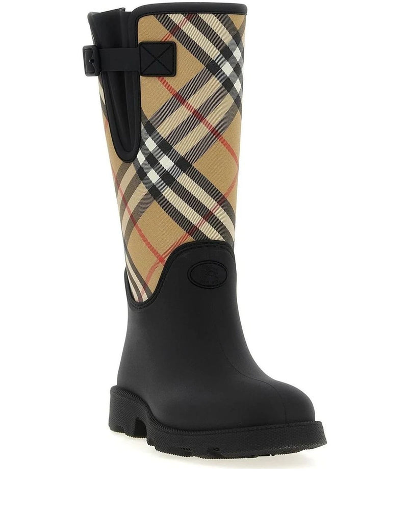 Burberry Knee High Boots in black, Rubber — view 2