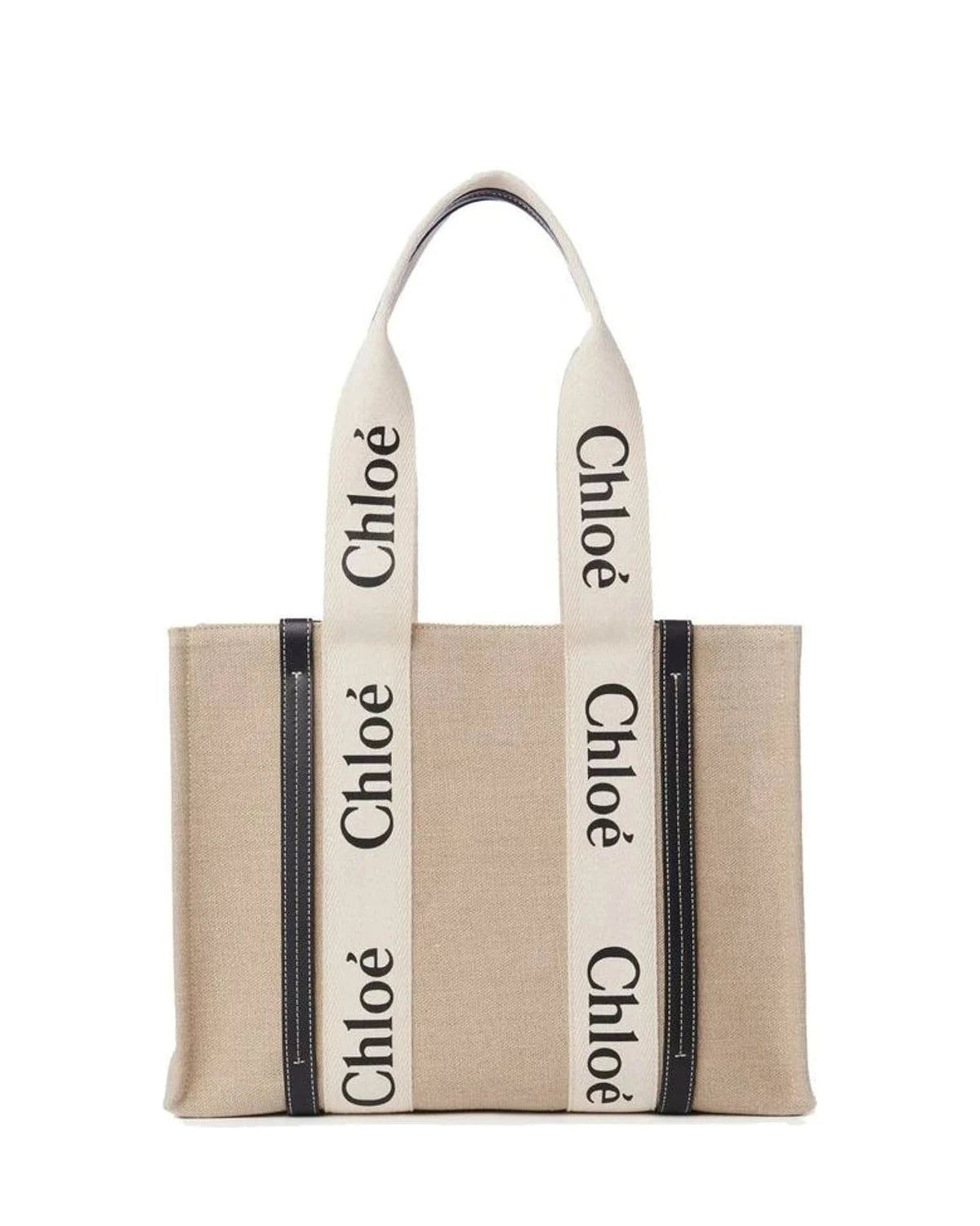 Chloé Tote Bag in beige, Linen