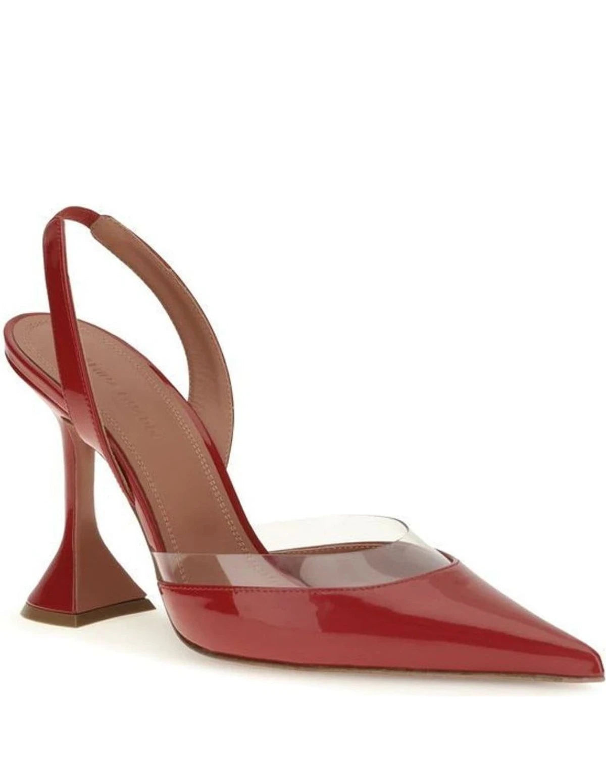 Amina Muaddi Pumps in red, Goatskin — view 2