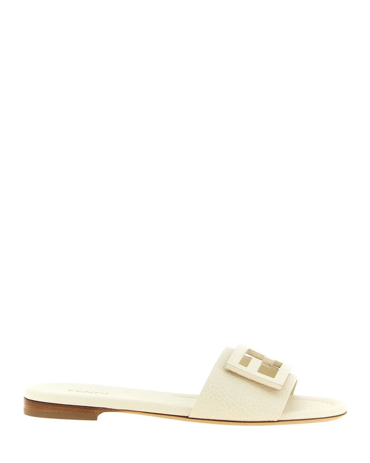Fendi White Slides