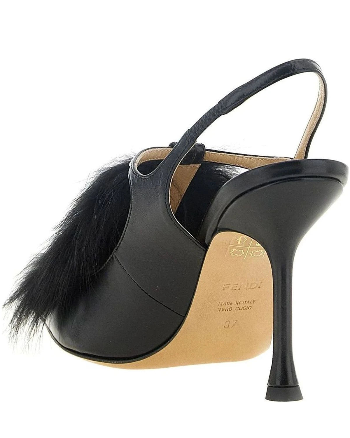 Fendi Pumps in black, Calfskin Leather — view 3