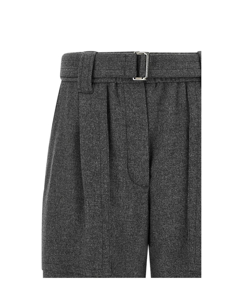 Brunello Cucinelli Cargo Pant in gray, Virgin Wool — view 3