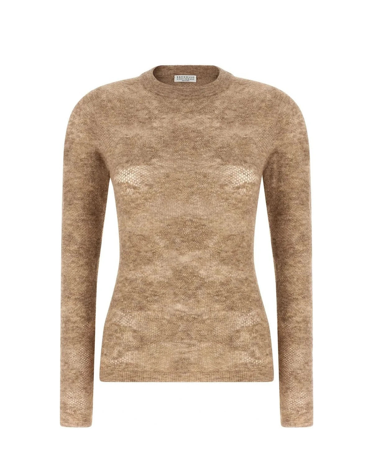 Brunello Cucinelli Sweater in beige, Silk
