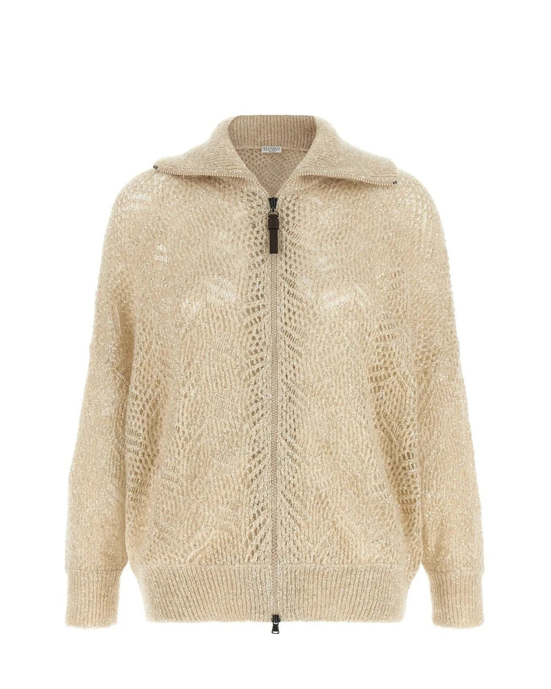 Brunello Cucinelli Cardigan in beige, Polyamide