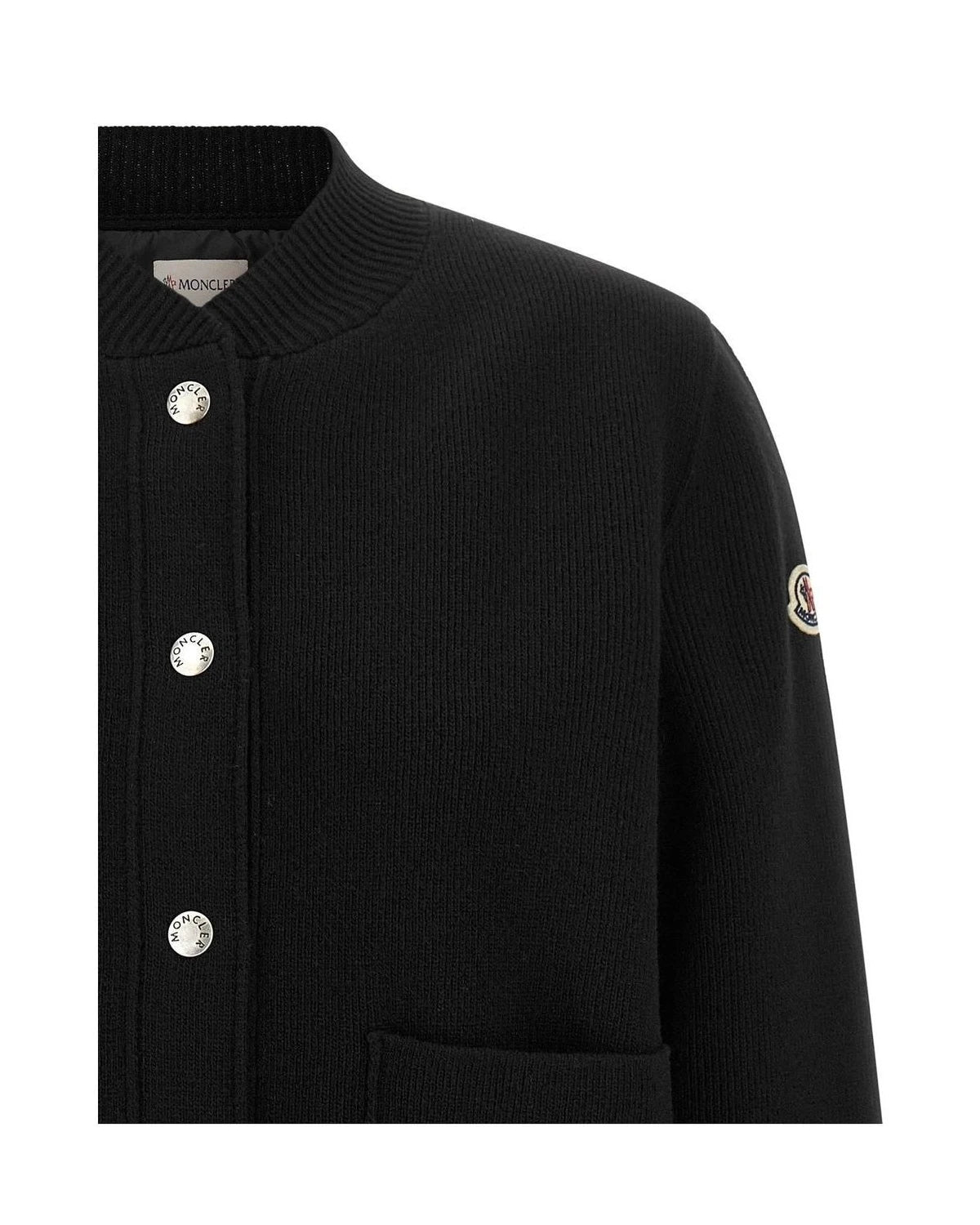 Moncler Cardigan in black, Polyamide — view 3