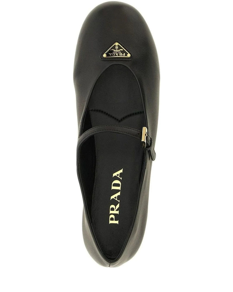 Prada Ballet Flats in black, Lamb Leather — view 4