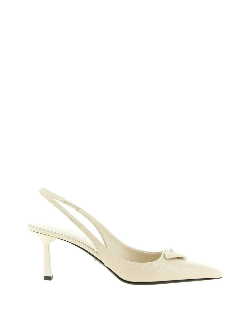 Prada Pumps in white, Calfskin Leather