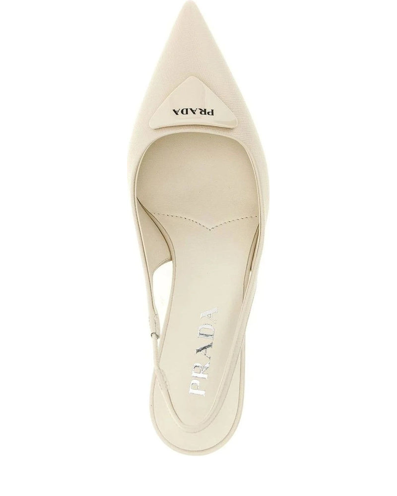 Prada Pumps in white, Calfskin Leather — view 4