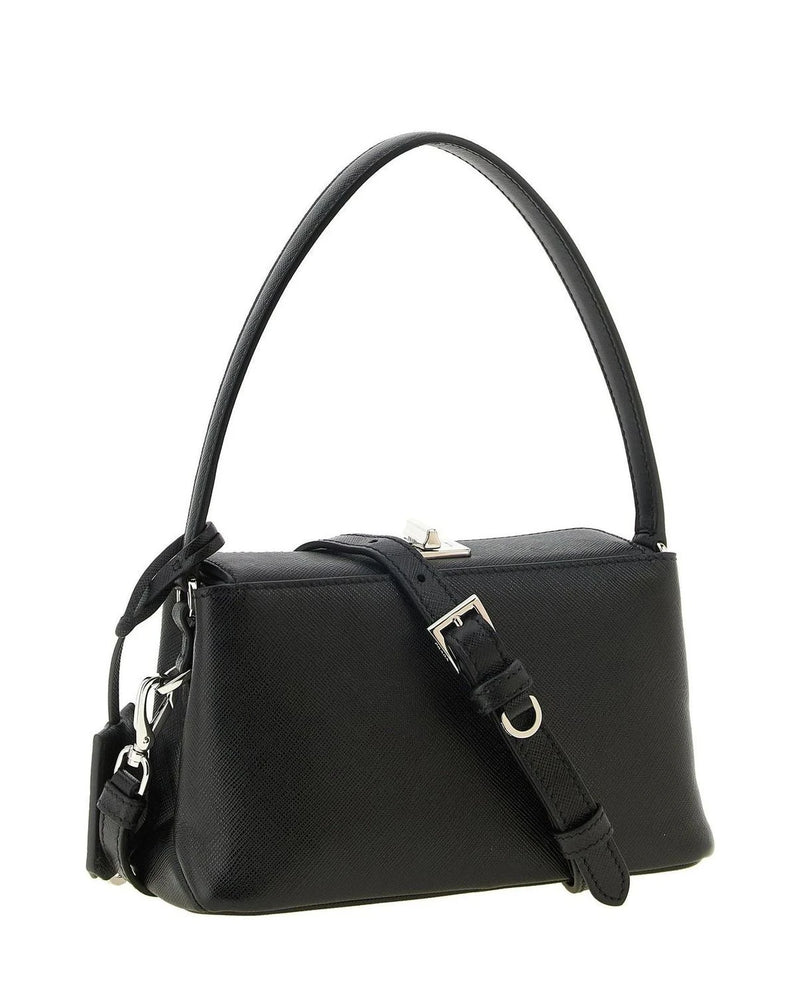 Prada Baguette Handbag in black, Calfskin Leather — view 2
