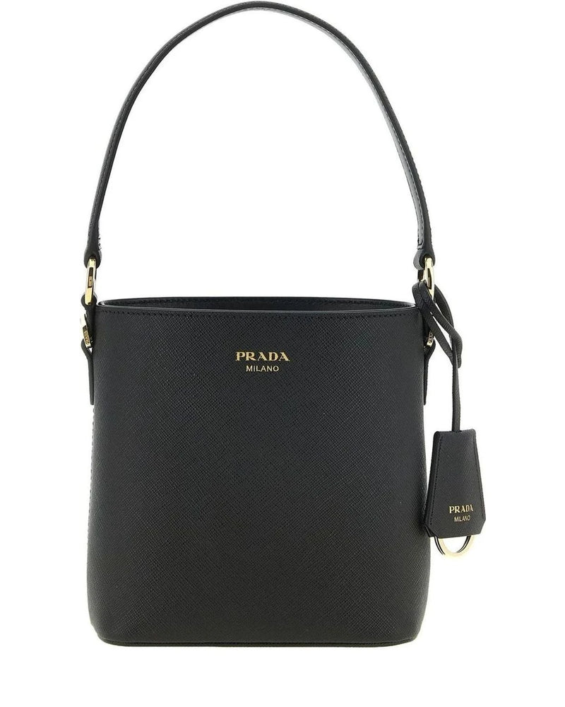 Prada Bucket Bag in black, Calfskin Leather