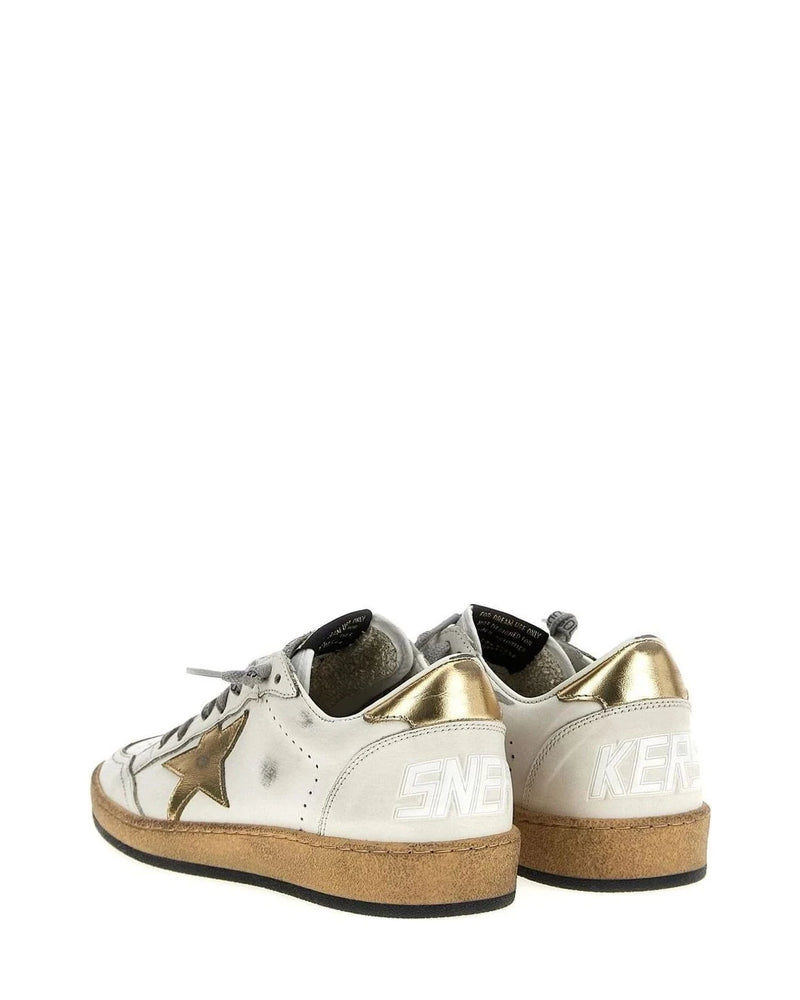 Golden Goose Sneakers in gold, Cow Leather — view 2
