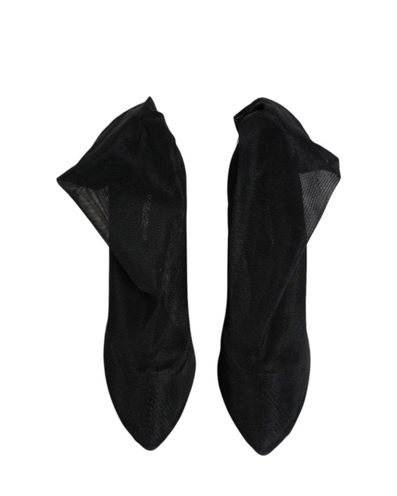Dolce & Gabbana Boots in black, Silk — view 3