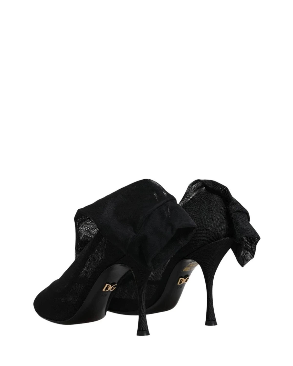 Dolce & Gabbana Boots in black, Silk — view 5