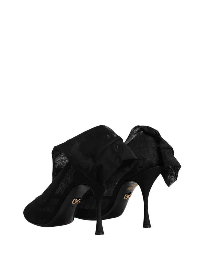 Dolce & Gabbana Boots in black, Silk — view 5
