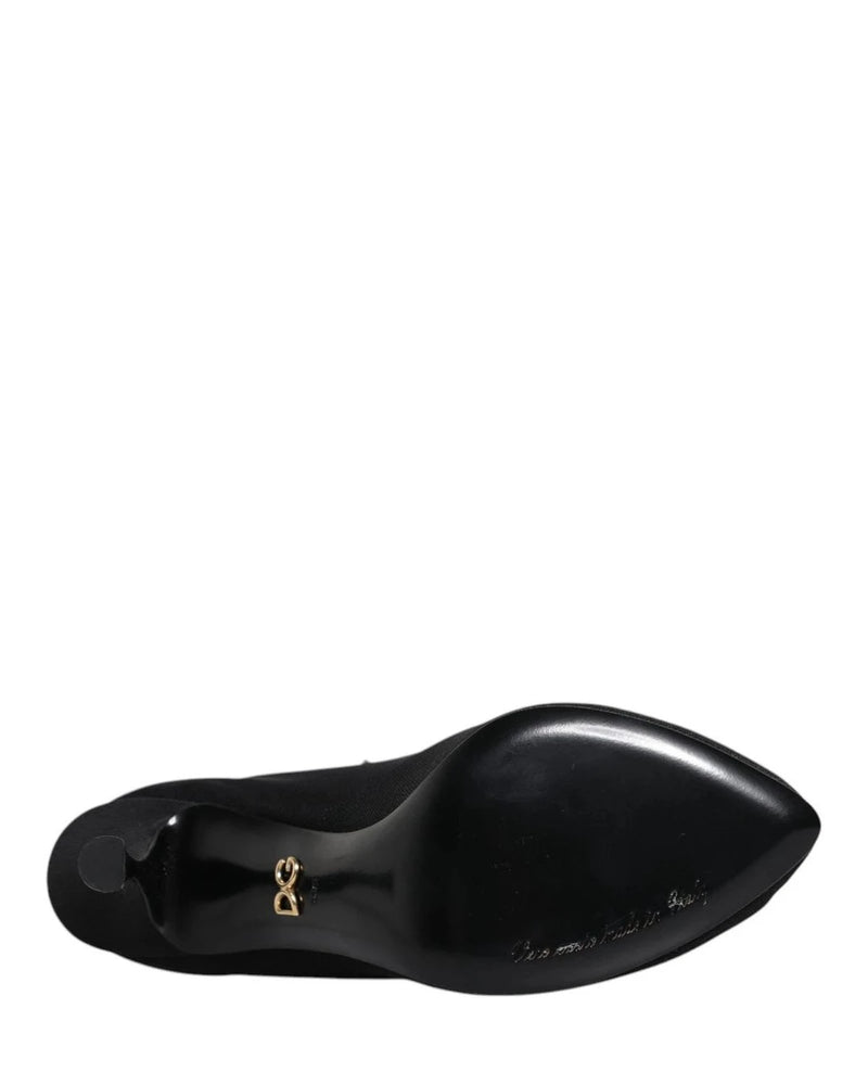 Dolce & Gabbana Boots in black, Silk — view 7