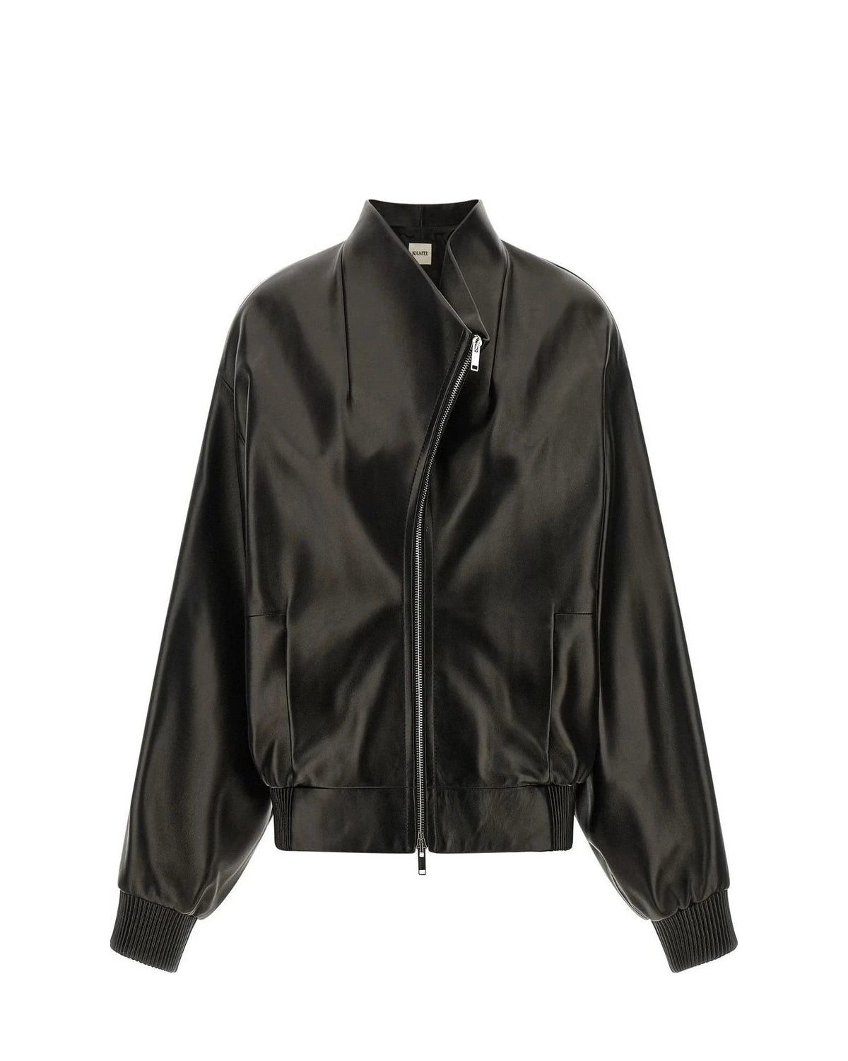 Khaite Bomber Jacket in black, Lamb Leather