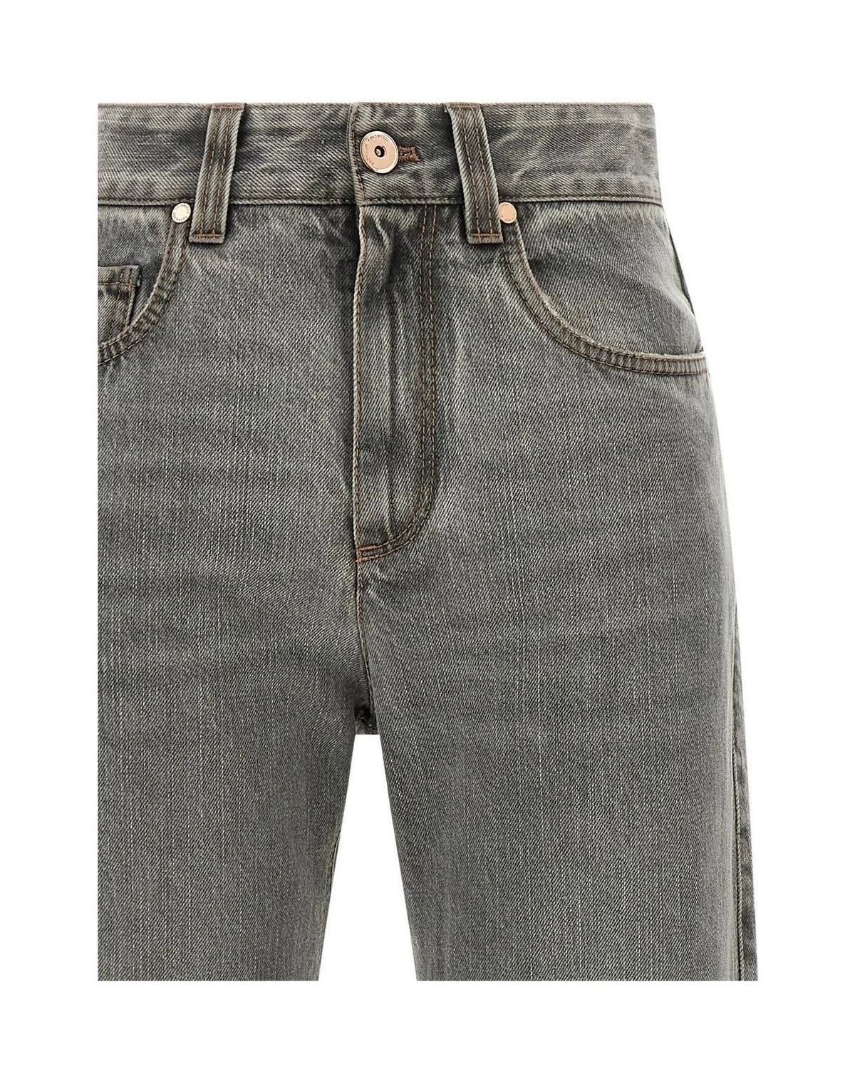 Brunello Cucinelli Jean in gray, Cotton — view 3