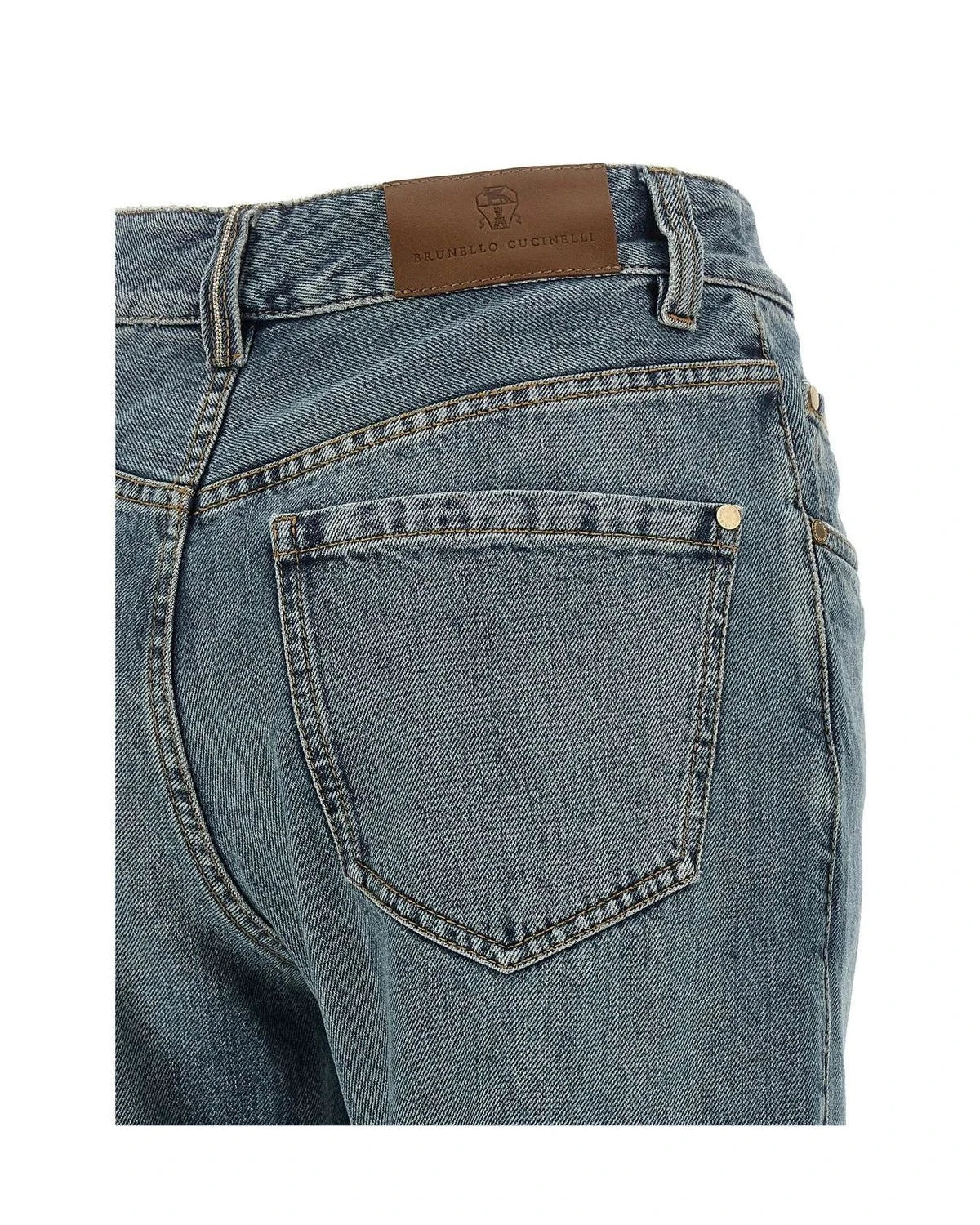 Brunello Cucinelli Jean in blue, Cotton — view 4