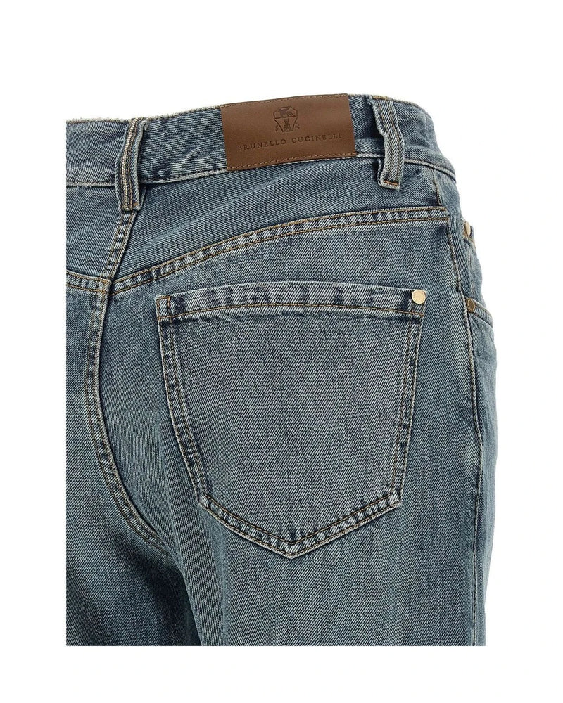 Brunello Cucinelli Jean in blue, Cotton — view 4