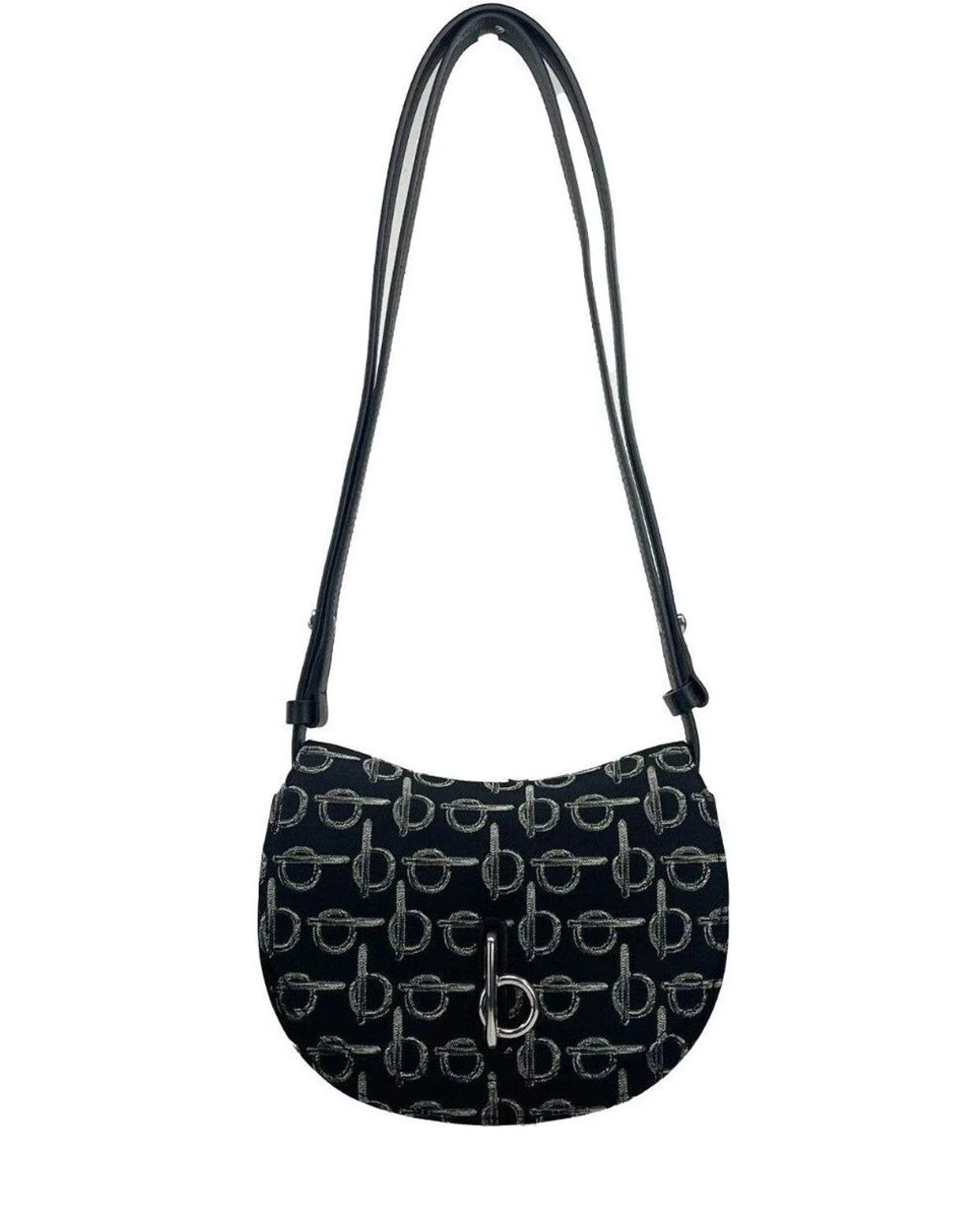 Burberry Cross Body Bag in silver, Leather — view 2