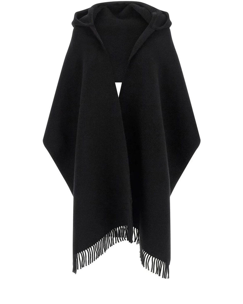 Brunello Cucinelli Scarves & Shawl in black, Wool
