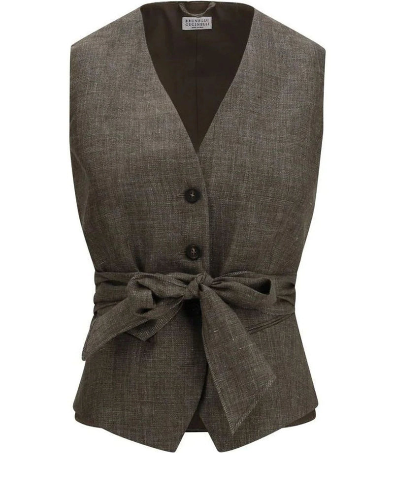 Brunello Cucinelli Blazer in brown, Linen